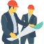 a man in a suit holding a paper